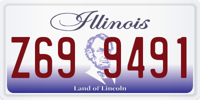 IL license plate Z699491