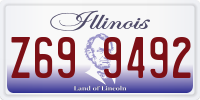 IL license plate Z699492
