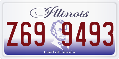 IL license plate Z699493