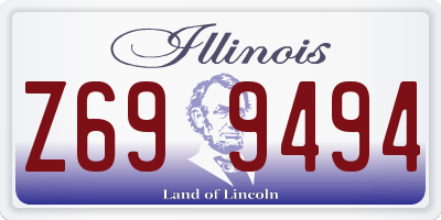 IL license plate Z699494