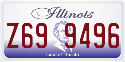 IL license plate Z699496