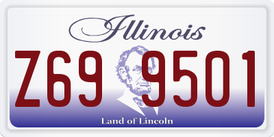 IL license plate Z699501