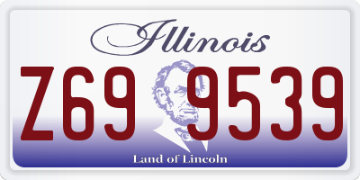 IL license plate Z699539