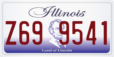 IL license plate Z699541
