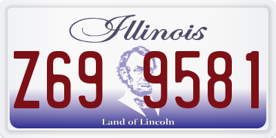 IL license plate Z699581