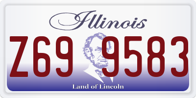 IL license plate Z699583