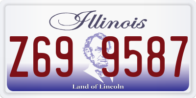IL license plate Z699587