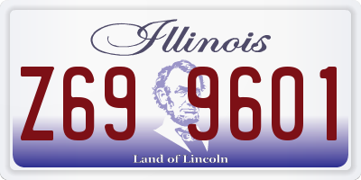 IL license plate Z699601