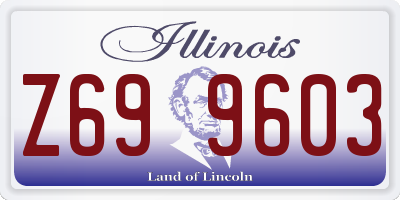 IL license plate Z699603