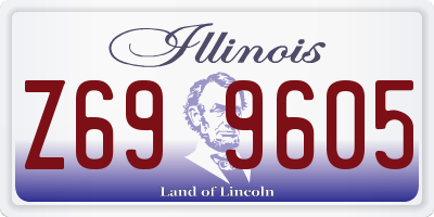 IL license plate Z699605