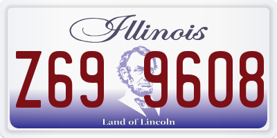 IL license plate Z699608