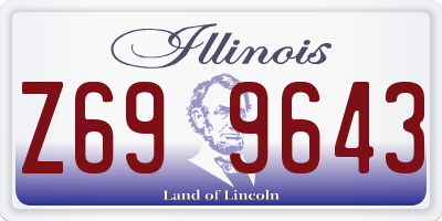 IL license plate Z699643