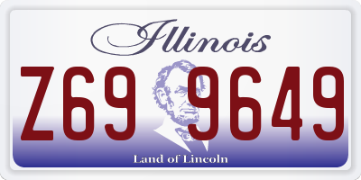 IL license plate Z699649