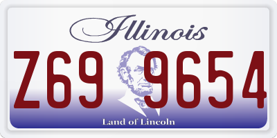 IL license plate Z699654