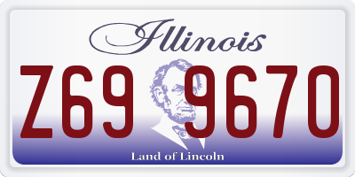 IL license plate Z699670