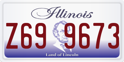 IL license plate Z699673