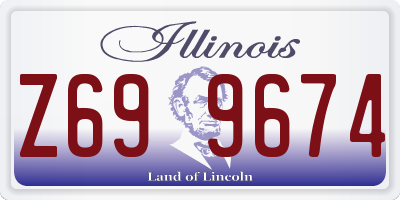 IL license plate Z699674