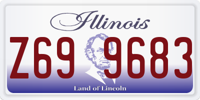 IL license plate Z699683
