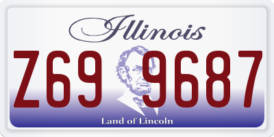 IL license plate Z699687