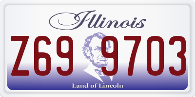 IL license plate Z699703