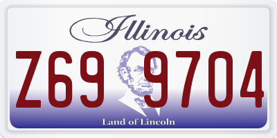 IL license plate Z699704