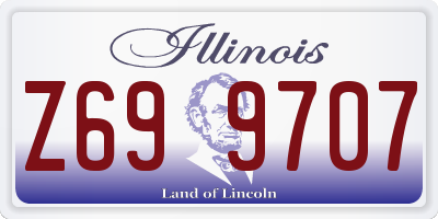 IL license plate Z699707