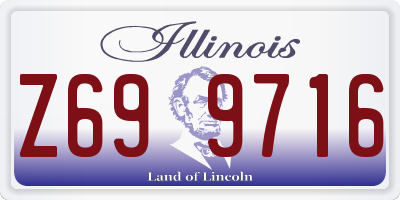 IL license plate Z699716