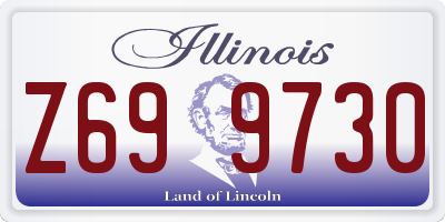 IL license plate Z699730