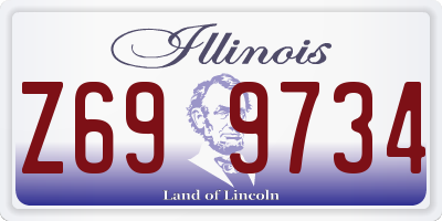 IL license plate Z699734