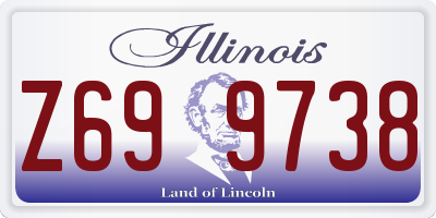 IL license plate Z699738
