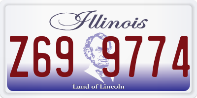 IL license plate Z699774