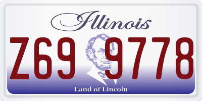 IL license plate Z699778