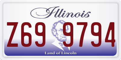 IL license plate Z699794