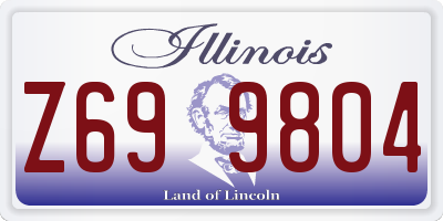 IL license plate Z699804