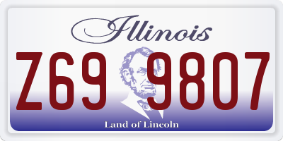 IL license plate Z699807