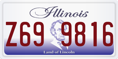 IL license plate Z699816