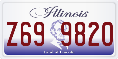 IL license plate Z699820