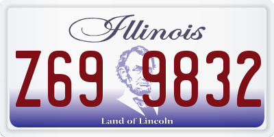 IL license plate Z699832