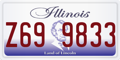 IL license plate Z699833