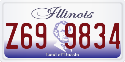 IL license plate Z699834