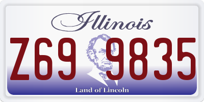 IL license plate Z699835