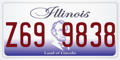 IL license plate Z699838