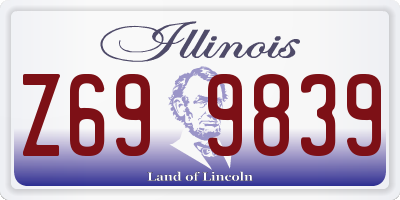 IL license plate Z699839