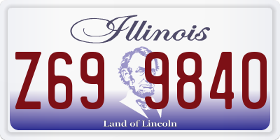 IL license plate Z699840
