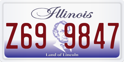 IL license plate Z699847