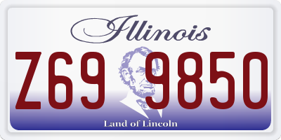 IL license plate Z699850