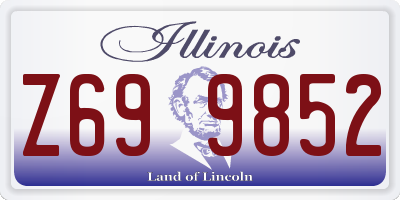 IL license plate Z699852