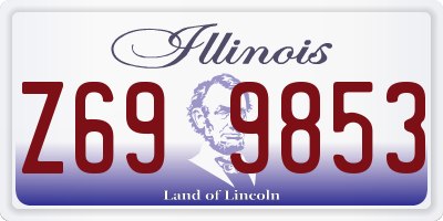 IL license plate Z699853