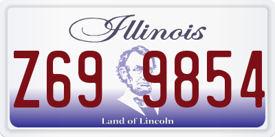 IL license plate Z699854