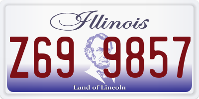 IL license plate Z699857